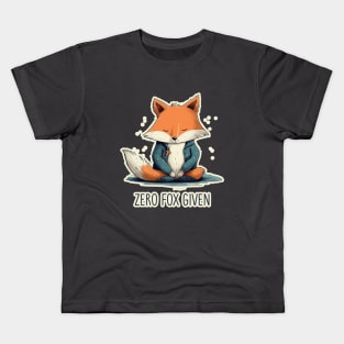 Zero Fox Given Funny Joke Print Kids T-Shirt